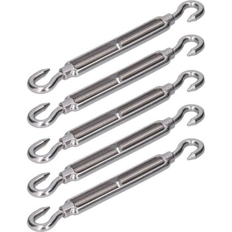 Bardusch-Quincaillerie de voile d\'ombrage, crochet et crochet Antirouille Tendeur à effet élastique réglable pour ajuster la tension(M6) (1/4)