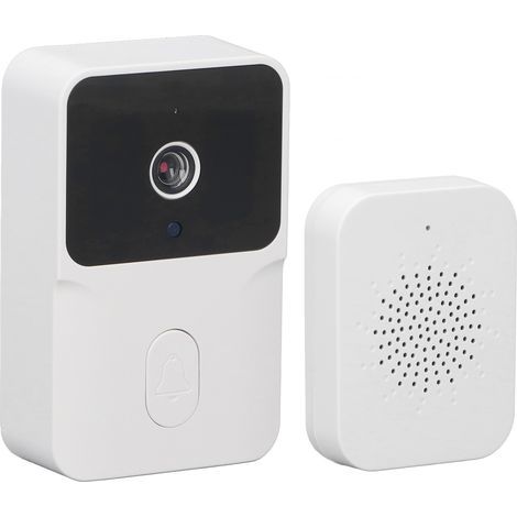 Sonnette vidéo intelligente M8 sans fil WiFi interphone caméra sonnette porte 480P HD vision nocturne compatible Tuya APP (1/5)