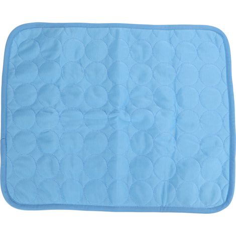 Tapis rafraîchissant pour chien, respirant, lavable, réutilisable, Portable, niche en soie glacée, pour la maison et les voyages (1/5)