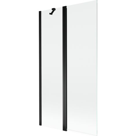 Mexen Mist parete doccia a due ante 100 x 150 cm, trasparente, nero - 8A9-100-011-70-00