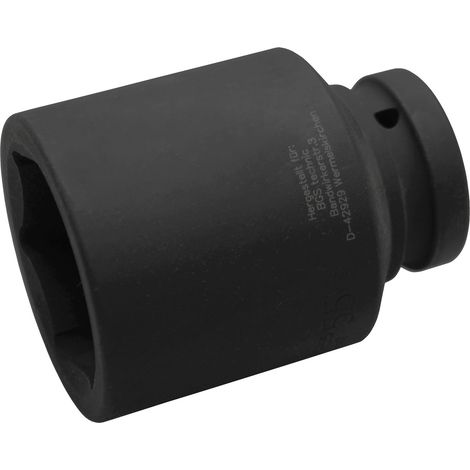 BGS Kraft-Steckschlüssel-Einsatz Sechskant tief Antrieb Innenvierkant 25 mm (1") SW 55 mm - 5500-55
