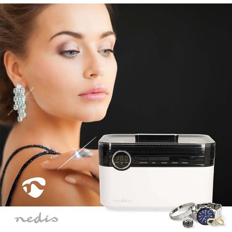 Nedis Ultraschall-Schmuckreiniger Weiß 1,8L