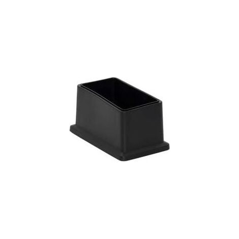Lot de 8 embouts rectangulaires pour pieds de chaise en PVC non marquants - Protection du sol 25 x 50 mm (1" X 2") (1/3)