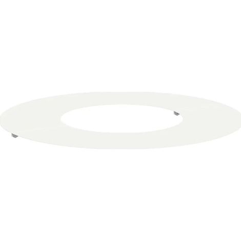 Anello per albero decorativo moderno giardino 60 x 60 cm protegge radici e migliora estetica in acciaio bianco 020052287