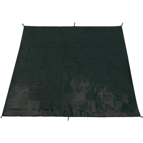 Tapis de Sol Camping Tarp Ultra Léger Bâche de Tente Anti Pluie Toile de Tente Abri Couverture Auvent pour Randonnée Plage Pique-Nique (Noir, S - 150 x 220 cm) (1/5)