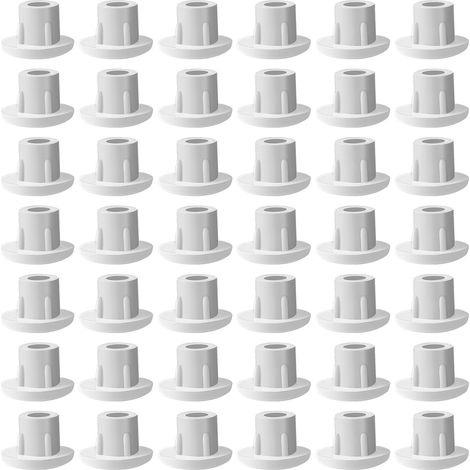 500 cache-vis pour trous de perçage Ø 5 mm, cache-vis en plastique blanc, cache-meubles pour vis, cache-trous à enfoncer pour perçage aveugle, étagère d'armoire (1/5)