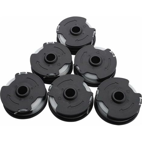 Trimmerfadenspule – 6 Stück – 27 m / 8,3 m – 1,6 mm Durchmesser – Kompatibel mit Parkside-Modellen PRTA 20-Li A1 B2 C3 PRT 300 A1 PRT 550 A1 A3 (1/5)