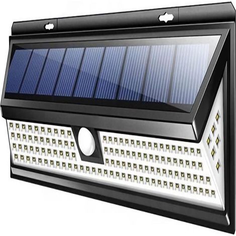 Applique Murale Solaire - 118 LED - Capteur PIR 120° - 1000 Lm - IP65 - Jardin Extérieur - 1 Pièce (1/5)