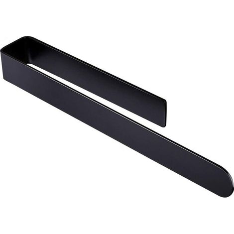 Porte-Serviettes Adhésif Noir Pour Salle De Bain 37 Cm Support Rangement Serviette (1/3)
