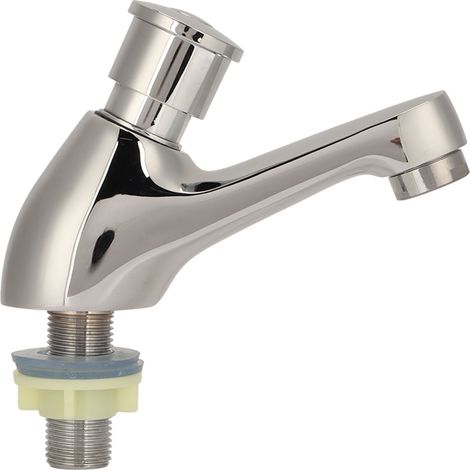Robinetterie temporisée G1/2 pour salle de bain, lavabo, robinet cuivre monotone, neuf 98, débit retardé, modèle JYA02211 (1/5)