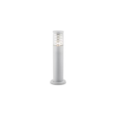 Piantana-Palo Da Esterno Moderna Tronco Alluminio Bianco 1 Luce E27 H40Cm (1/2)
