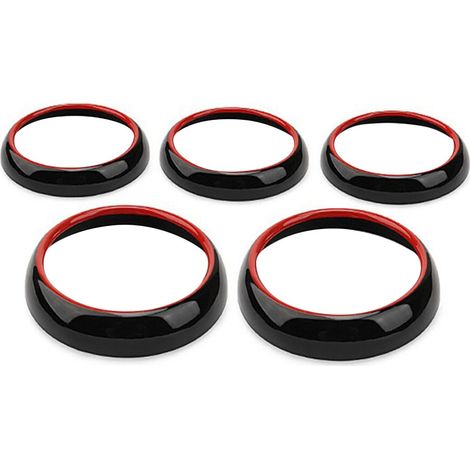 5 piezas de embellecedores adhesivos rojos para la salida de ventilación del aire acondicionado para un Mercedes-Benz Clase B Gla W176 W246 2012-2018 (1/2)