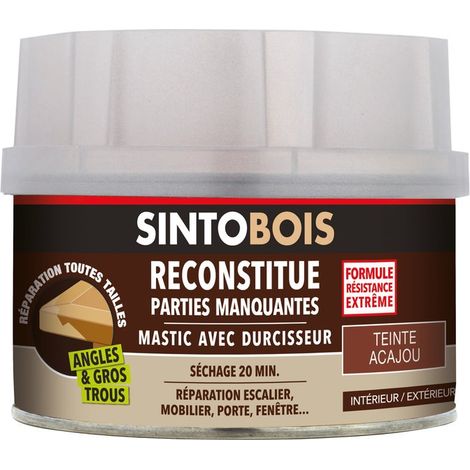 Mastic à bois - SINTOBOIS - Boîte 170 ml - Acajou - Marron - Réparation meuble