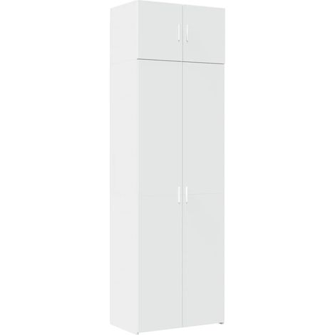 Storage Cabinet White 70x42.5x225 cm Engineered Wood vidaXL