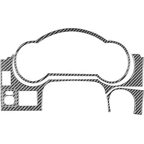 Kit de garniture de tableau de bord avec cache de compteur de vitesse pour Toyota FJ Cruiser 2007-2021, accessoires en fibre de carbone pour conduite à gauche (1/5)