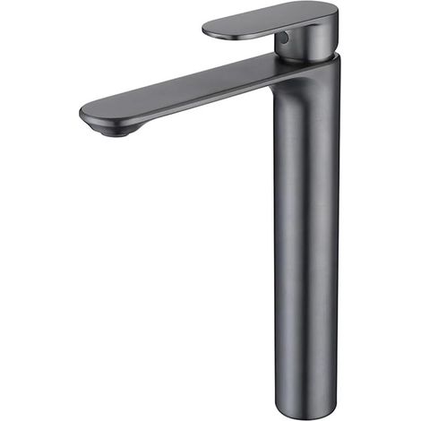 Robinets De Salle De Bains Mitigeur De Lavabo Haut, Grand Robinet D'évier, Robinets De Lavabo Gastronomique, Robinet D'eau Chaude Et Froide, Grue En Laiton (1/5)
