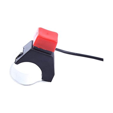 Interrupteur d'arrêt d'urgence pour moto, Dirt Bike, guidon 22 mm, mini motos, interrupteur d'allumage/extinction momentané, pour mini moto, quad, dirt bike, moto de course (1/5)