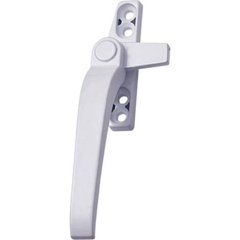 Poignée de Fenêtre Universelle en Aluminium avec Serrure (Barre Gauche Blanche), pour Double Vitrage et Sécurité