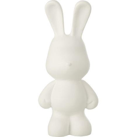 Statuette Lapin en Résine "Eddy" 36cm Blanc (1/4)