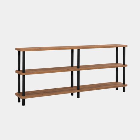 Libreria in legno "Zen" - 180 x 35 x 75 cm - Nero