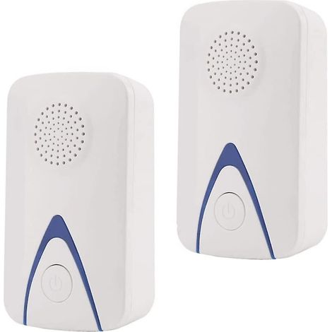Lot de 2 répulsifs anti-insectes à ultrasons, répulsif électronique domestique (blanc européen) (1/3)