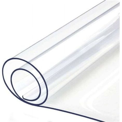Protection transparente imperméable en vinyle pour nappe, adaptée aux tables de cuisine, tables basses et bureaux (1/5)