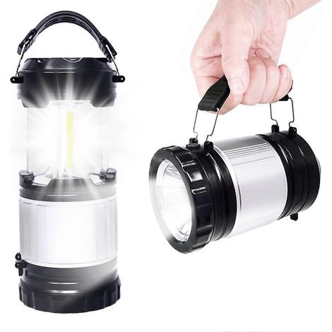 Lampe de camping LED étanche et portable, idéale pour la randonnée, la pêche, la chasse et l'alpinisme. Lanterne LED pour les pannes de courant. (1/5)