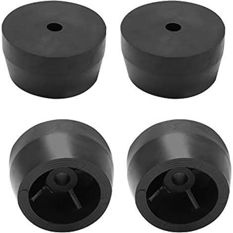 Lot de 4 patins antivibratoires ronds en caoutchouc et plastique technique pour compresseur d'air 1P, 2.5P, 3P, 4P, 5P (1/4)