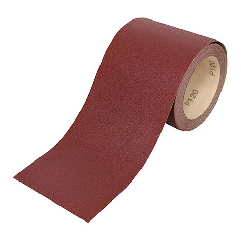 TIMCO Sandpaper Roll 80 Grit Red - 115mm x 10m