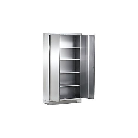 Armario multiusos de acero inoxidable  4 baldas  H x A x P 1950