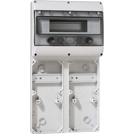 Base P17 501x265mm con guida, 13 moduli, 6 prese 16A per placca 280x125mm - LEG057703