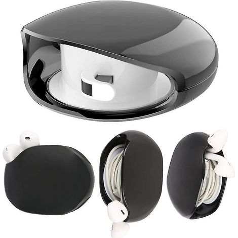 1 x Organisateur de câbles automatique, enrouleur de bobine intelligent, boîte de rangement pour écouteurs, cordon rétractable (1/5)