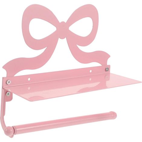 Support rouleau WC, rose/mural/avec étagère, pour rouleau WC (1/5)