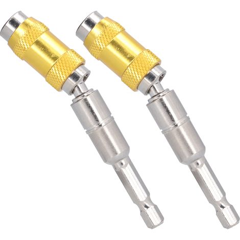2Pcs Magnetic Screw Bit Holder Chrome Vanadium Steel Quick Change Drill Tip Tool 1/4in 89mm