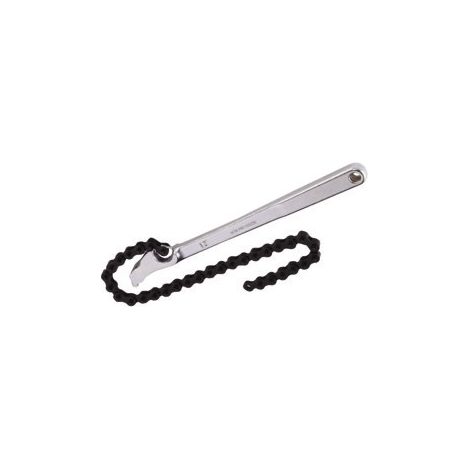 Llave de Cadena Jonnesway AI050010, 19" para Filtro de Aceite, Rango 30-160 mm, Mango de 300 mm, Acero al Cromo Vanadio, Cadena Endurecida, para Camiones.