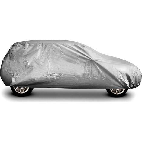 Housse de protection voiture WERKA PRO - Imperméable et résistante aux intempéries Taille S : 406x165x119 cm