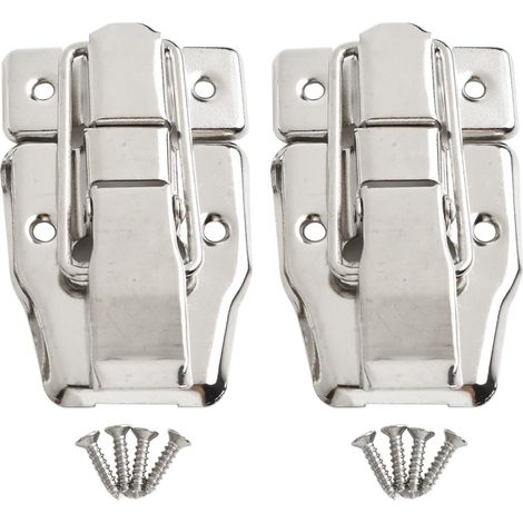 Lot de 2 loquets à bascule pour valise, boîte outils, coffre (1/5)