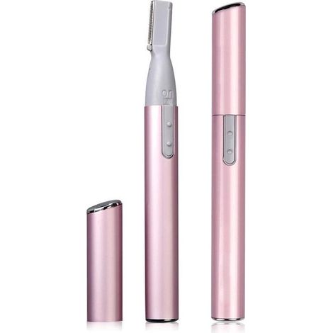 Tondeuse de précision – Rose – Épilation visage et sourcils – Femmes et hommes – Portable (1/4)