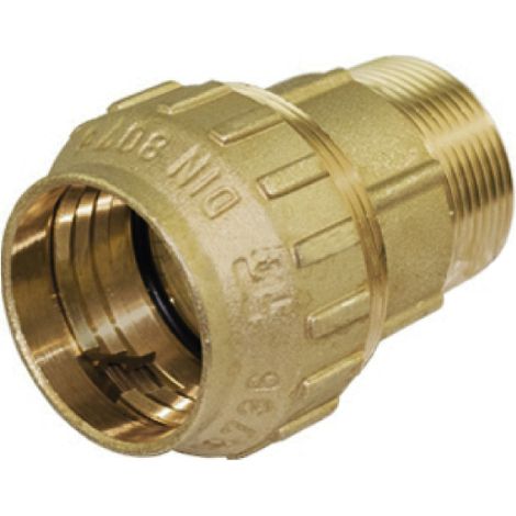 RACCORDO DRITTO IN OTTONE MASCHIO ø63X2 TIEMME RACCORDERIE SPA