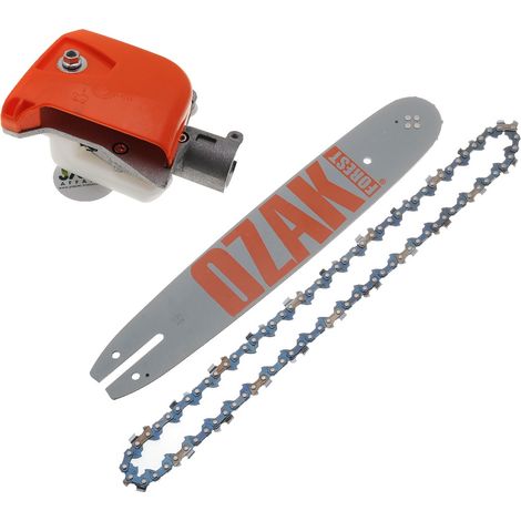 Tronçonneuse pour débroussailleuse 26mm, 7 dents, 8mm avec guide 30cm