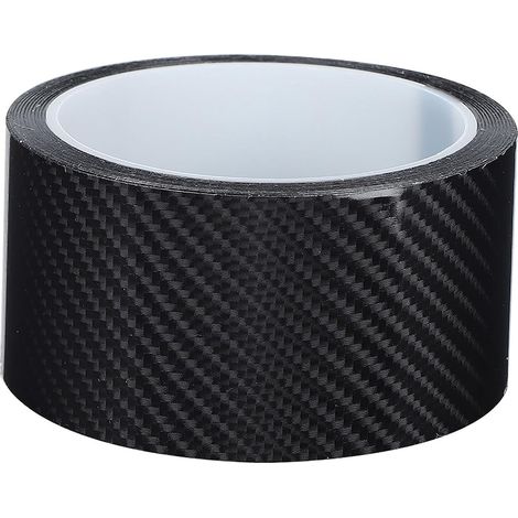 Bandes de Fibre de Carbone Anti-rayures en Fibre de Carbone Autocollant de Garde de Bord de Porte de Voiture Film de Protection Bande de Vinyle(5CM3M) (1/5)