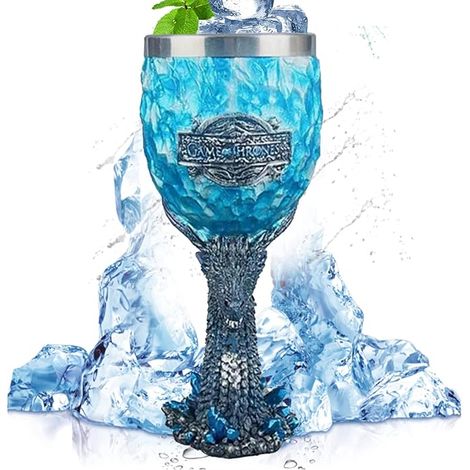 Calice,vintage goblet Gobelet Médiéval Acier Inoxydable,Tasse de café en résine tasses à bière,pour Accessoire Bar à Whisky Cocktail à vin Champagne (1/5)