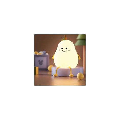 LED-Nachtlicht für Kinder, Kawaii-LED-Bettlampe für Babys, USB-Stilllampe aus Silikon, dimmbare Touch-Lampe mit Farbwechsel, Nachtlicht zum Schlafen – Crezuo