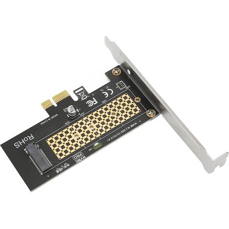 PCIe M.2 NVMe-Adapter mit Kühler, Plug-and-Play für 2280 NVMe M.2 SSD (1/5)