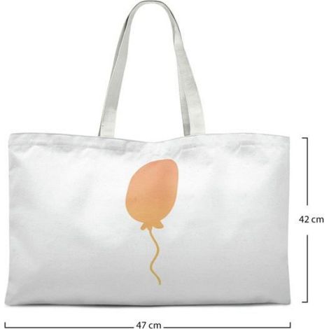 Sac Shopping - Coton Réutilisable - 72 x 47 cm - Anse Épaule - Pliable - 70 g (1/4)
