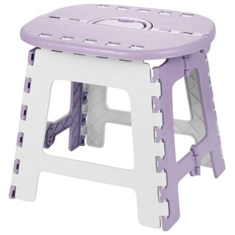 Tabouret Portable Épaissi - HAWUJ - Violet Petit - Pliable et Pratique pour Extérieur et Camping (1/5)