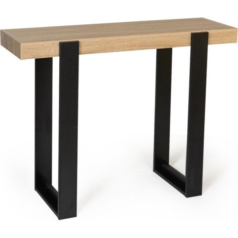 PHOENIX Konsole Holz und Schwarz