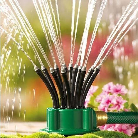 Automatischer 360-Grad-Sprinkler für Garten und Rasen, rotierende Bewässerungsdüse, Bewässerungswerkzeug, praktisches und wirtschaftliches Modell, einfach an alle anzupassen (1/5)