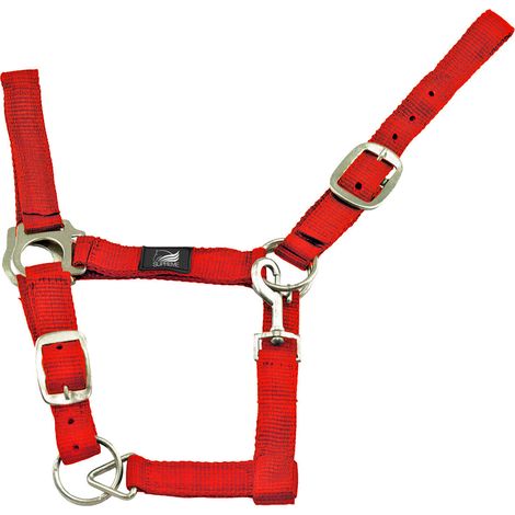 ROSSO taglia COB Supreme Cavezza nylon doppia regolazione