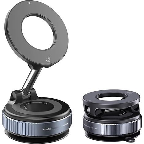 Support Téléphone Voiture, Magnetique Support Telephones Ventouse, Porte Telephone Voiture Aimanté Réglable à 360°d'Aspiration Magnétique Compatible Iphon16 15 14pro Max Plus, Android Phone (1/5)